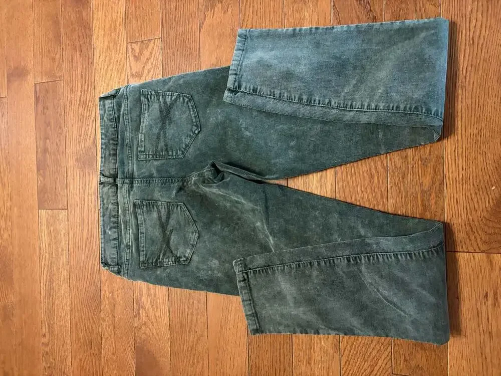 Aeropostale Lola Jegging - Olive Green Corduroy Skinny Pants - Size 2 Regular